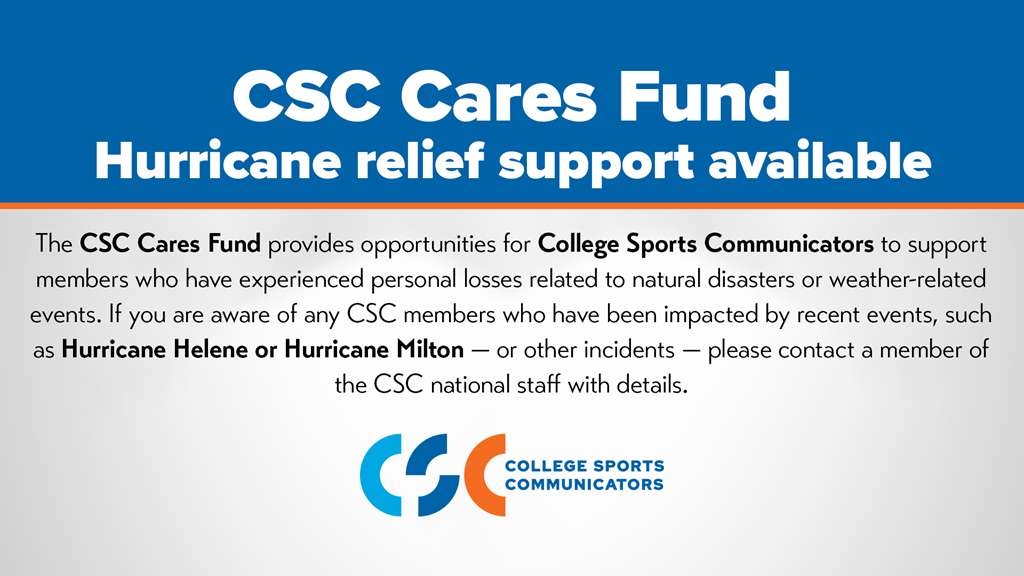 CSC offers support for members affected by Hurricane Helene and Hurricane Milton